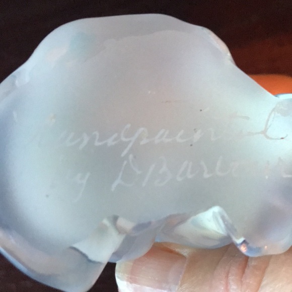 Fenton Signed Hand Painted Opalescent Cat - Picture 5 of 6